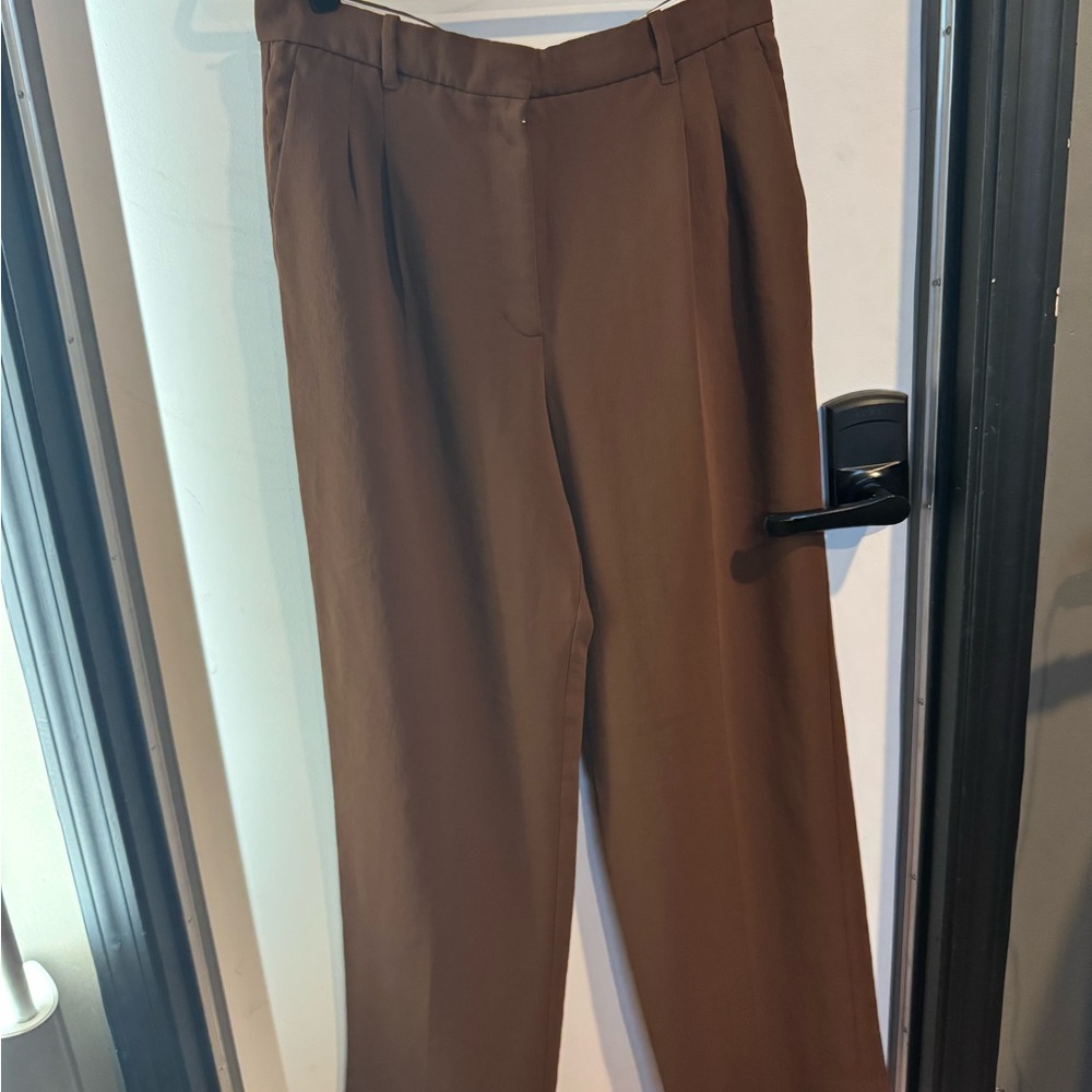 ARITZIA EFFORTLESS Wilfred Rich Brown Dress Pants